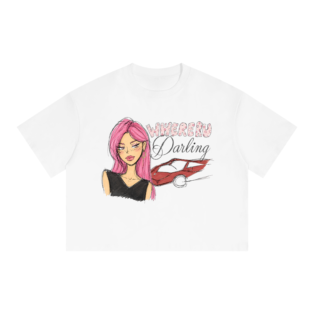 PINK "wh3re r u darling" CropTee