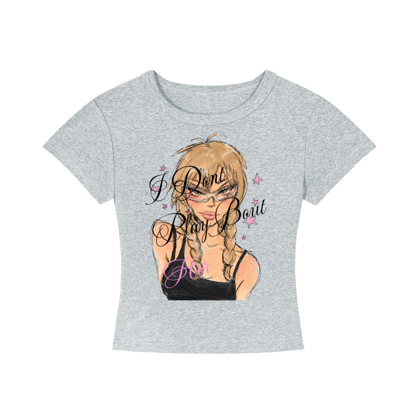 dont play bout her baby tee
