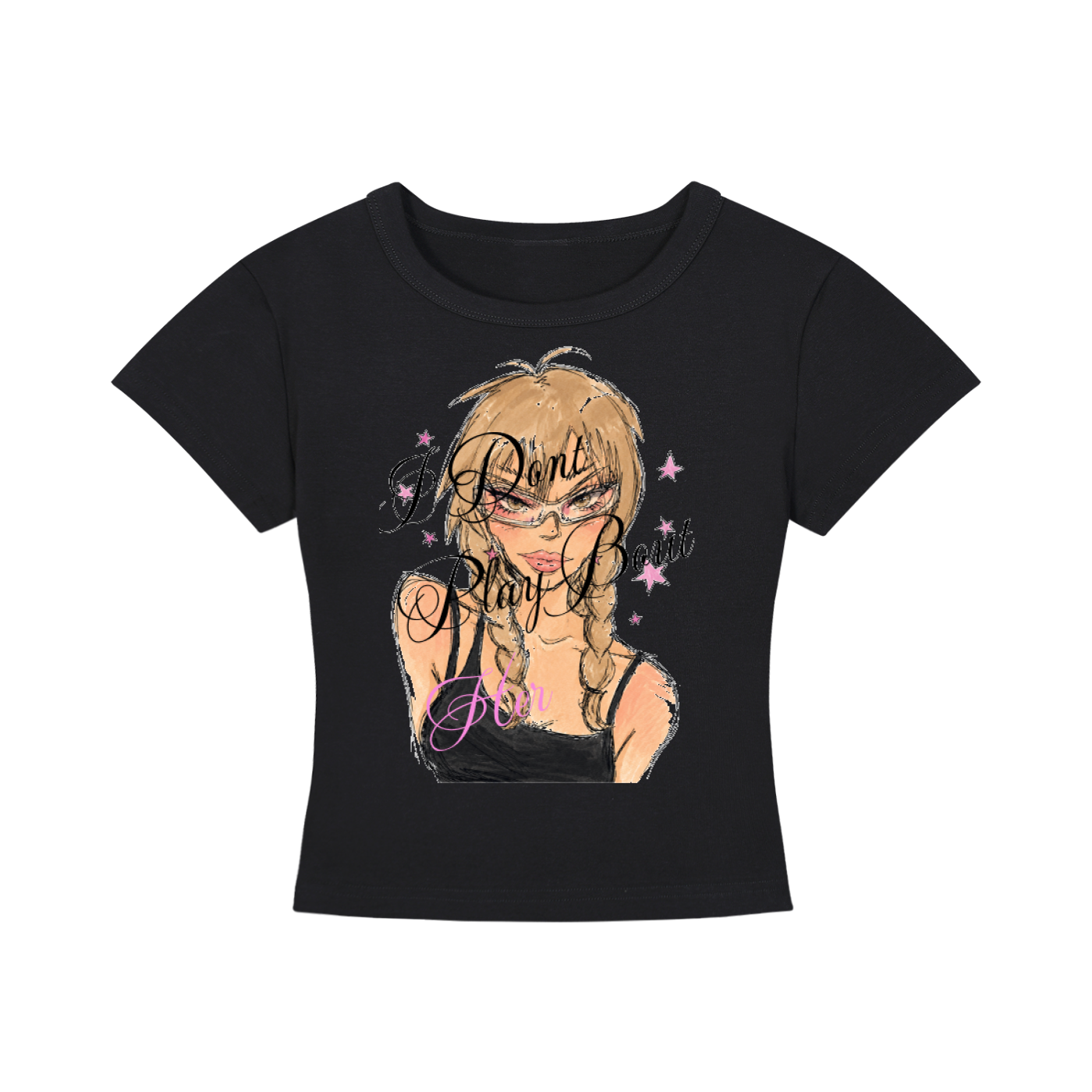 dont play bout her baby tee