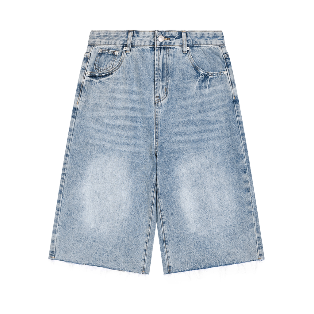 Men’s Wide Leg Denim Shorts