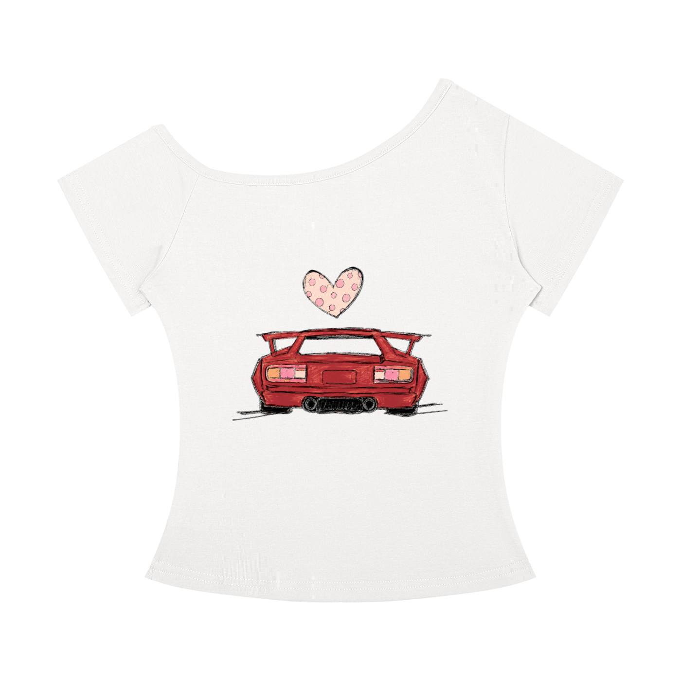 where r u darling (Off-the-Shoulder T)