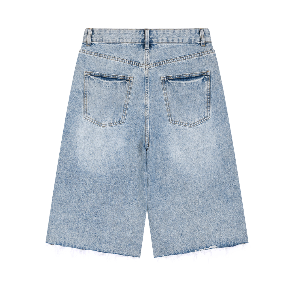 Men’s Wide Leg Denim Shorts